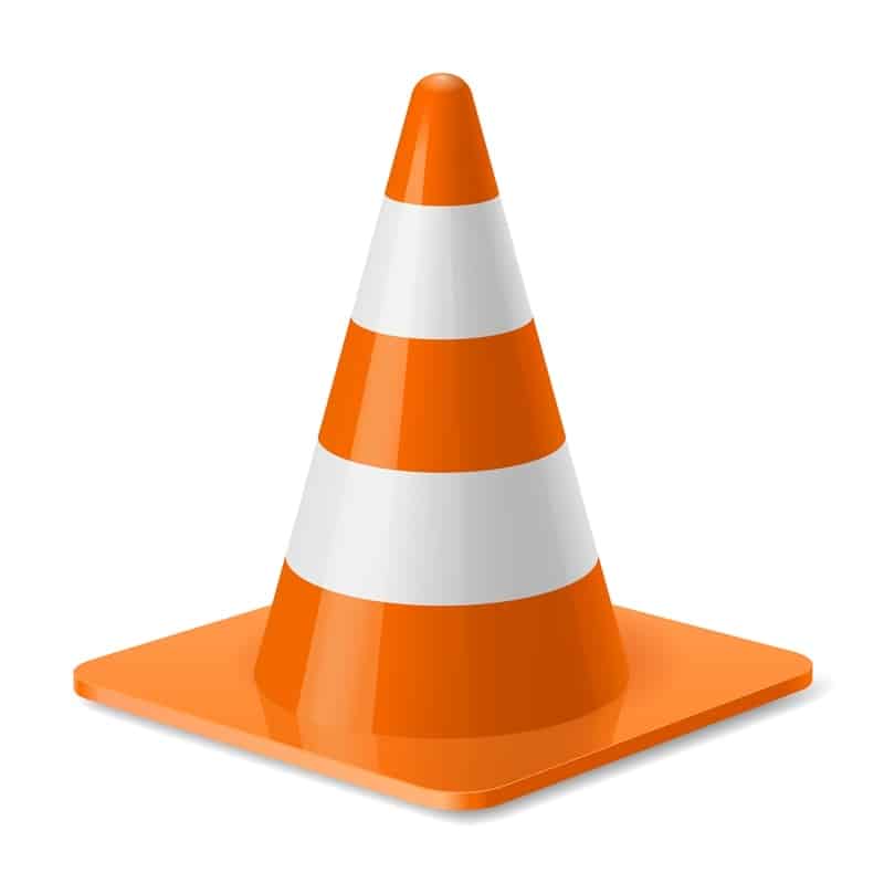 temp worker safety - safety cone